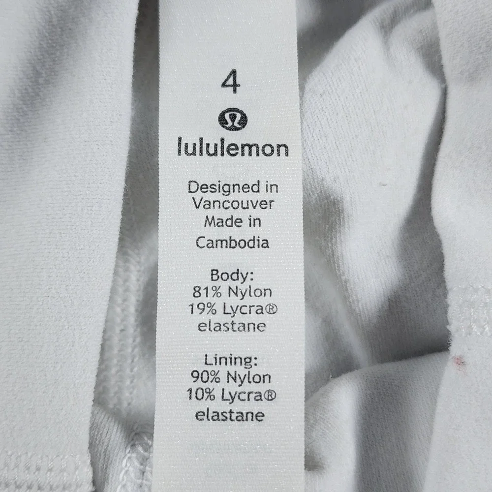Lululemon Align Leggings Womens 4 White High Rise Full Length Yoga Pants